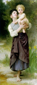 Frere et Soeur Realism William Adolphe Bouguereau Oil Paintings